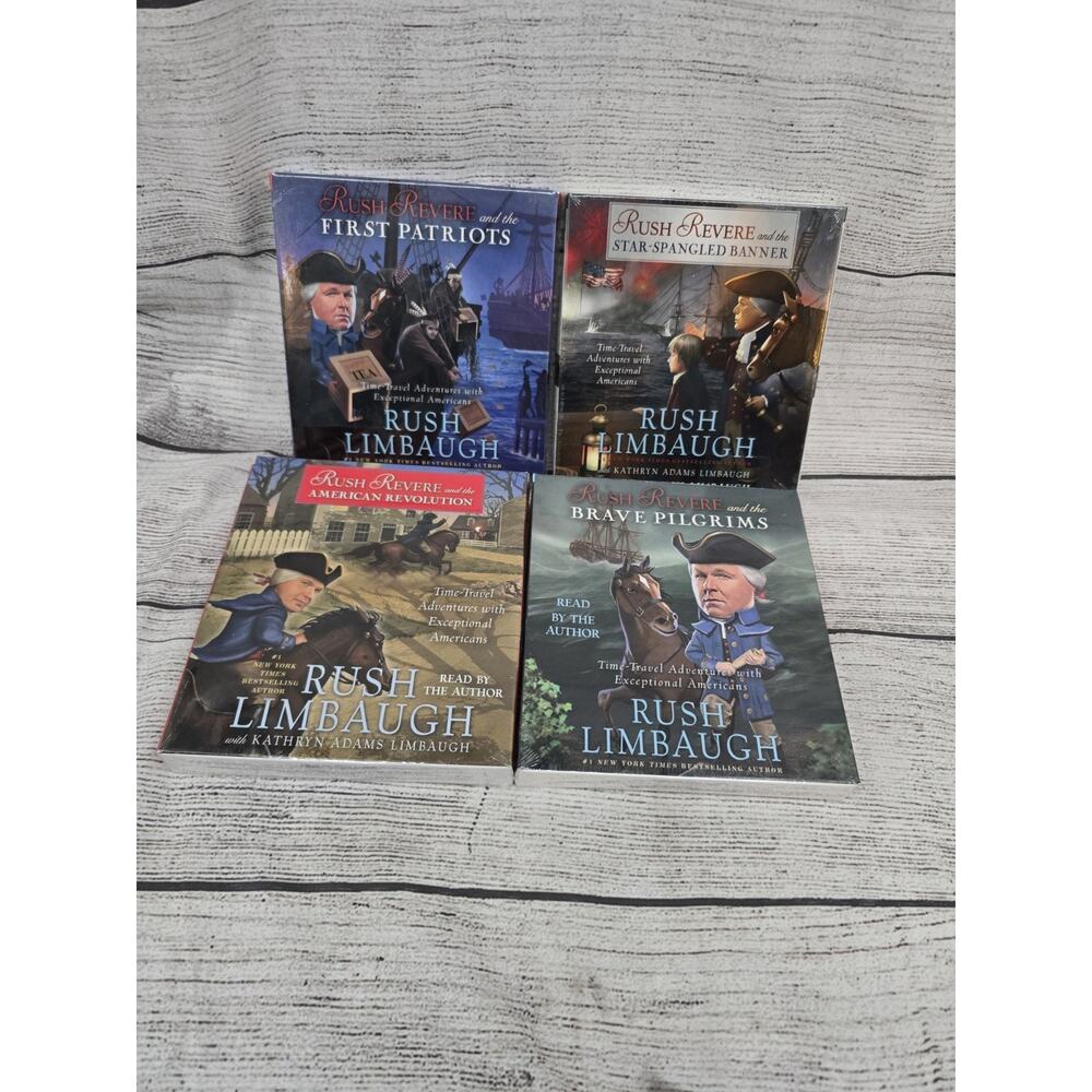 Rush Revere Series By Rush Limbaugh Audiobook CDs Set Of 4 Brand New, Sealed